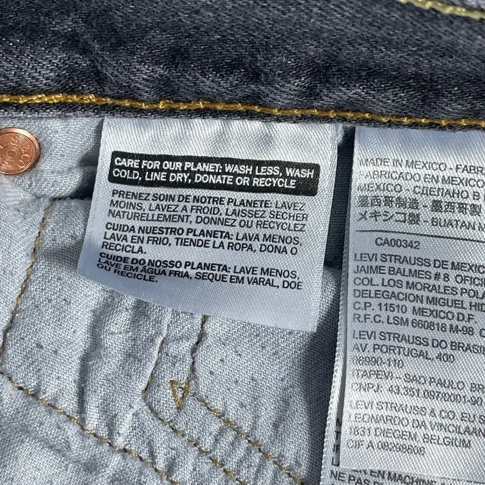 Levi's ‎ Black Vintage 1990's 501XX Jeans Sz 38 X 32